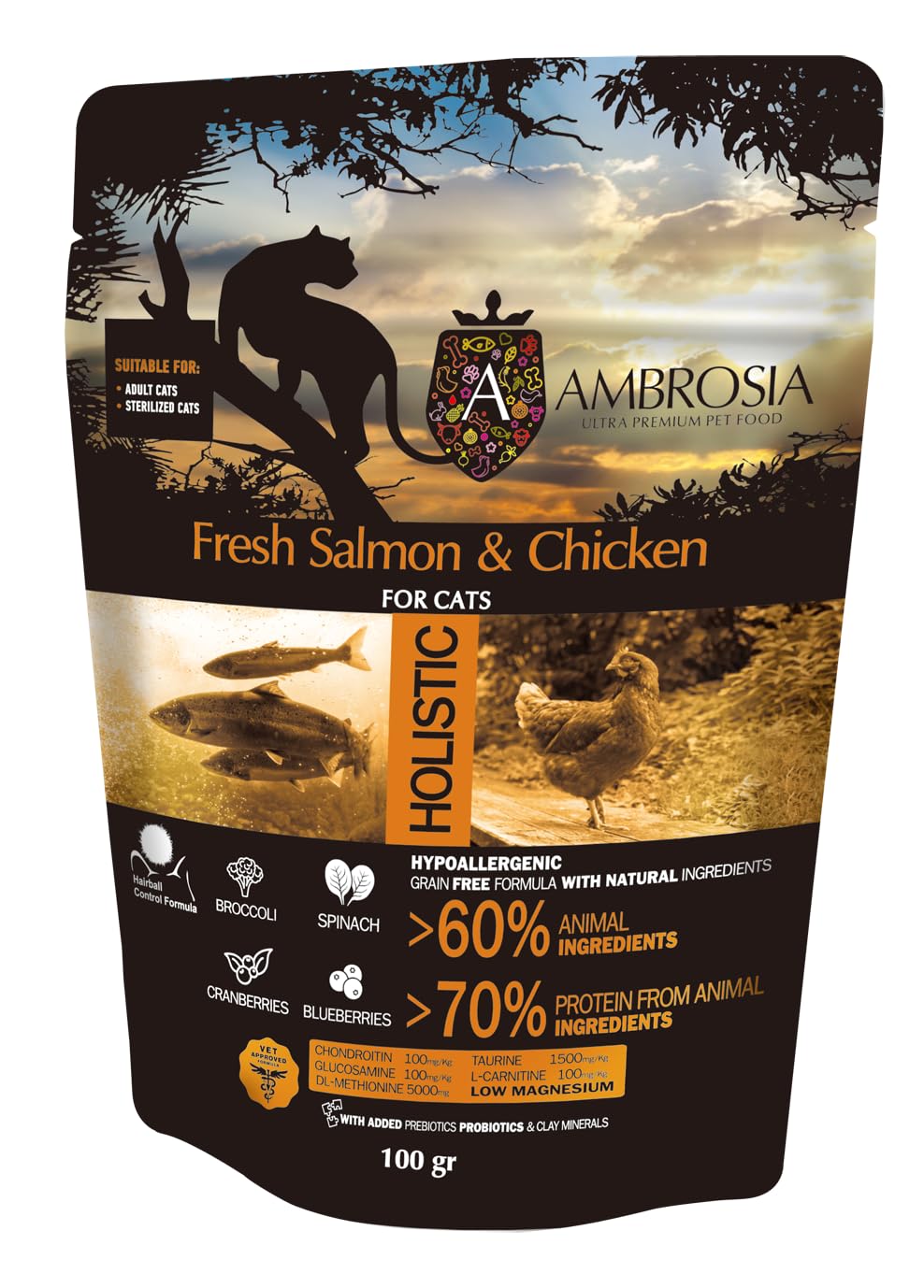 当日発送 アンブロシア キャットサーモン＆チキン 1.5kg