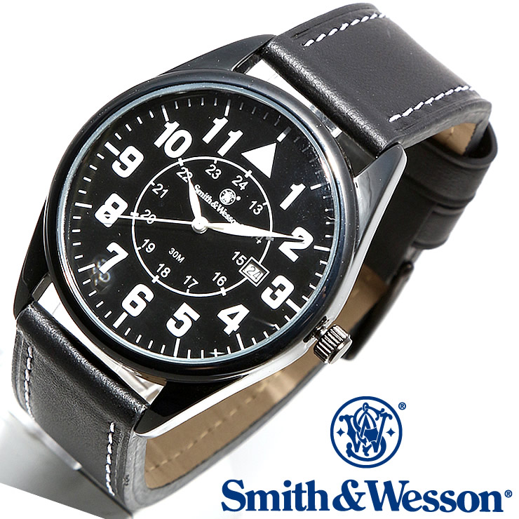 [送料無料] [正規品] スミス＆ウェッソン Smith Wesson ミリタリー腕時計 CIVILIAN WATCH BLACK SWW-6063 [ラッピング無料]
