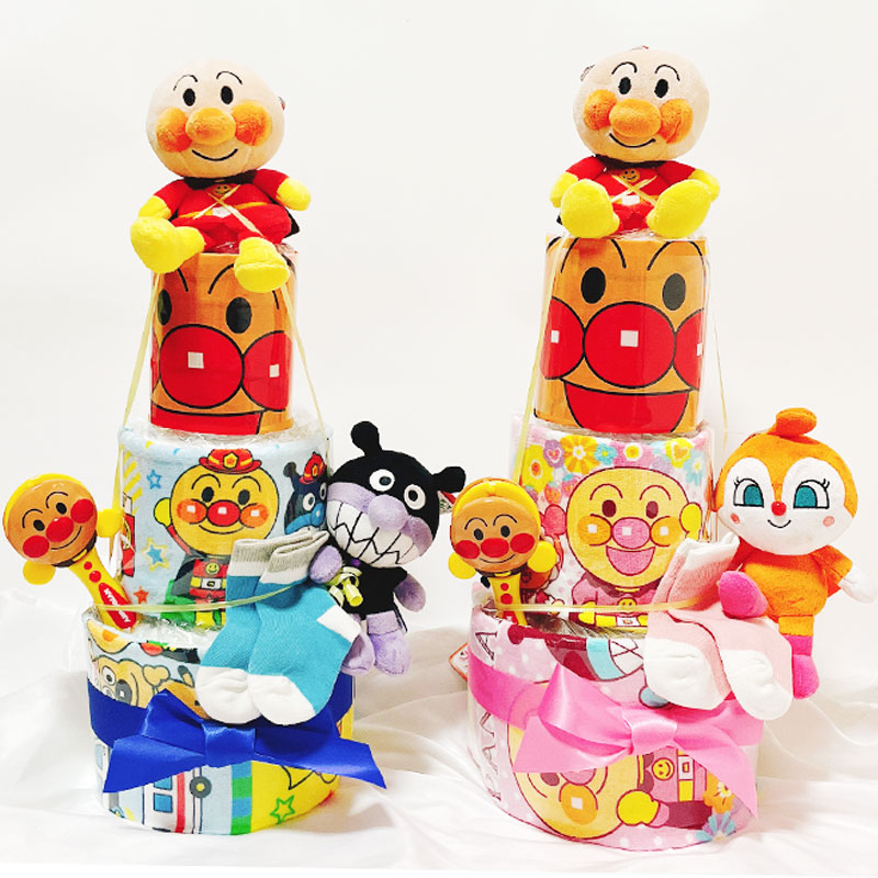 おむつケーキ アンパンマン　男の子 女の子 オムツケーキ 　出産祝い 出産祝 オムツケーキ