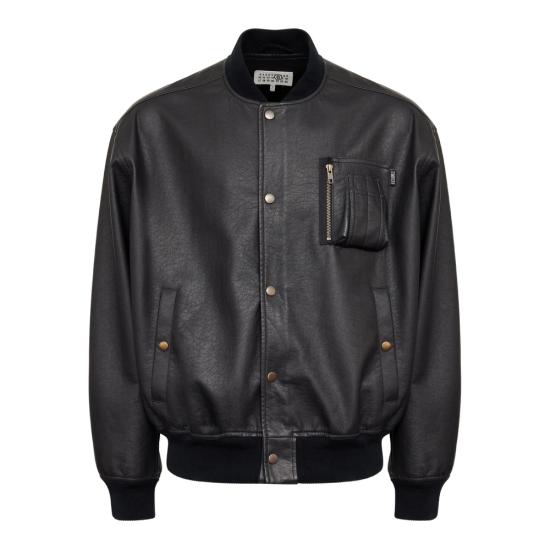 MM6 MAISON MARGIELA Men Bomber Jackets M35740 SH0AM0080 900 BLACK