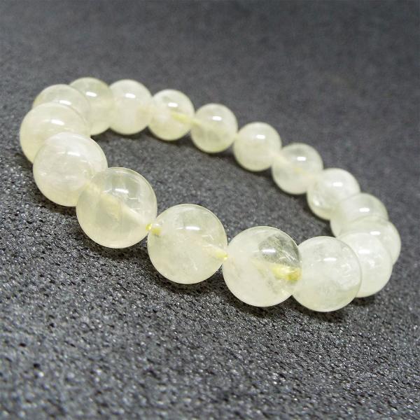 天然石 パワーストーン レモンクォーツ ブレスレット 約12mm ブラジル産 硫黄水晶 アクセサリー TB0252