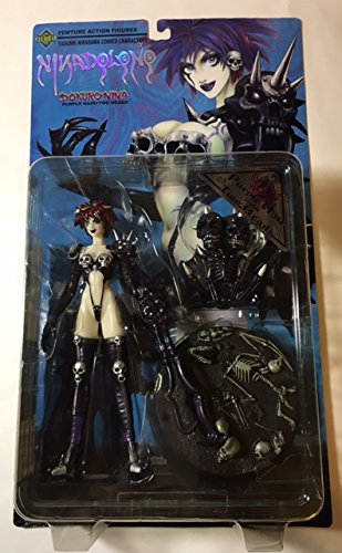 フューチャーモデル ニラサワ・コミックキャラクター アクションフィギュア ドクロ・ニナ(パープルヘア・ツーヘッズ) FA-N02