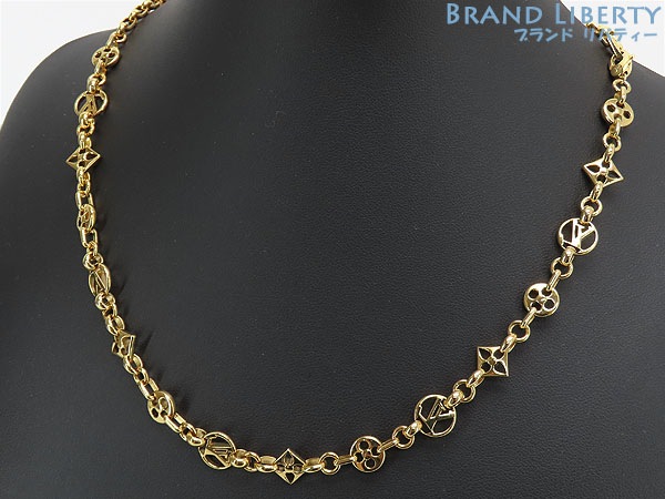ほぼ新品ルイヴィトンコリエクレイジーインロックネックレスチョーカーゴールドM00371 47,988円