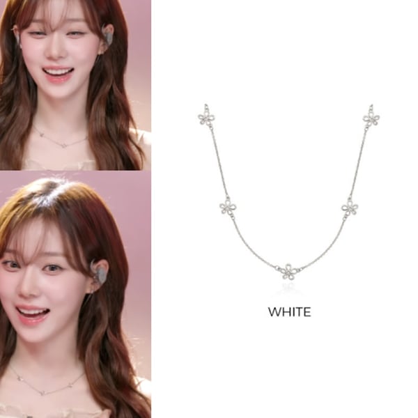 【aespa winter着用】 [silver925]Lissome flower necklace