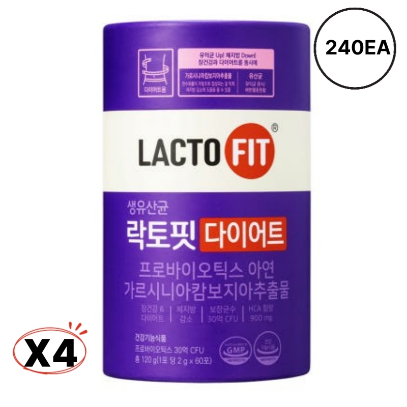 ダイエット(240包)／ダイエット乳酸菌 体型管理 体脂肪管理 腸の健康 腸活 プロバイオティクス 生乳酸菌 20億CFU 亜鉛 ガルシニア 体脂肪抑制 7,223円