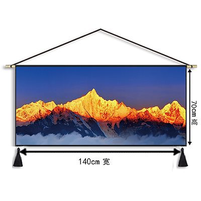 チベットタペストリー インテリア おしゃれ壁掛け チベット密教長方形仏教看板 ヨガ マット トップ飾り 部屋 窓 個性装飾用品ポタラ宮ヒマラヤ自然風景