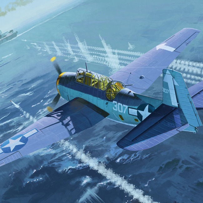 [1/48スケール] TBM-3「USS BUNKER HILL」, アカデミープラモデル #12285