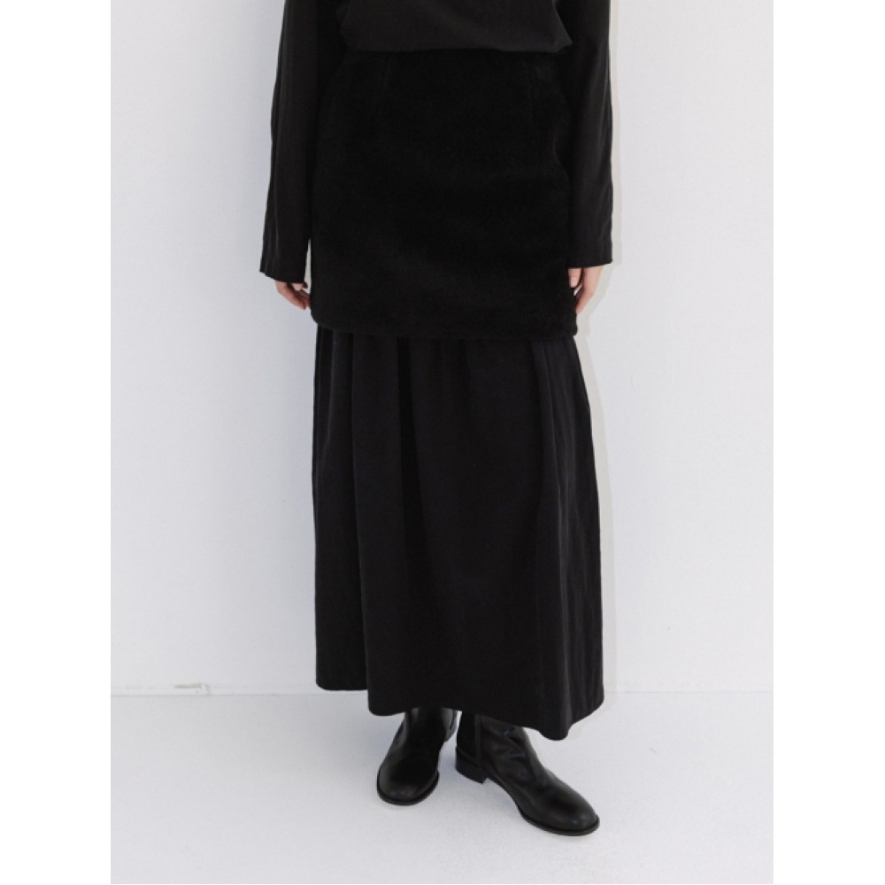 MOIA ファースカート (ブラック)
