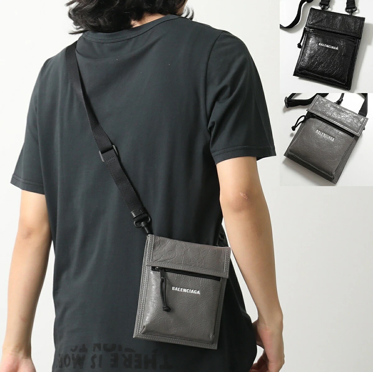 BALENCIAGA バレンシアガ ショルダーバッグ 655982 1VG7X EXPLORER POUCH STRAP エクスプローラー ストラップ付き 655982 13MNX メンズ ロゴ 鞄