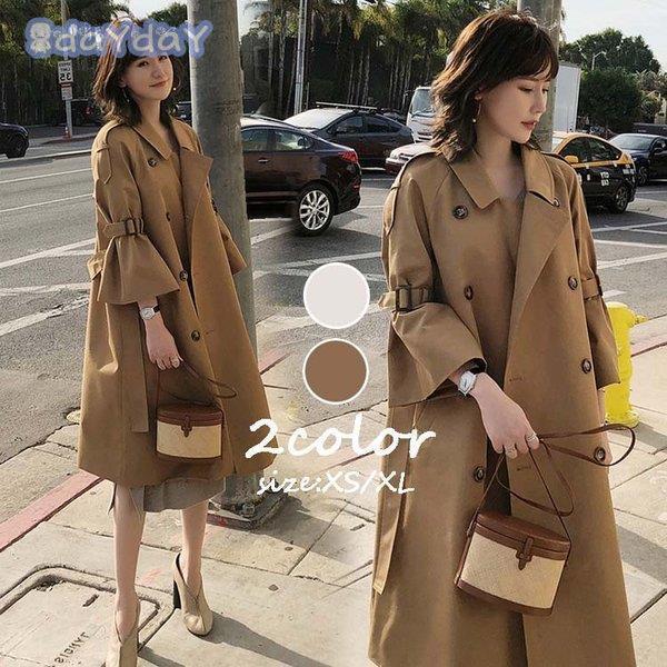 トレンチコート レディース 40代 ロングコート スプリングコート 春コート ゆったり ライトアウター 春 秋 春服 春物 韓国風 アウター 30代 40代 50代 6,538円