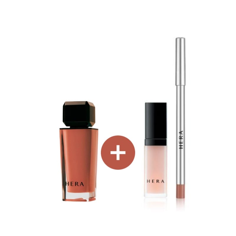 【企画セット】HERA センシュアル ヌードグロス 5g #200 GEORGIA+リップコンシーラー ＋ リップトリートメント /オリーブヤング限定カラー