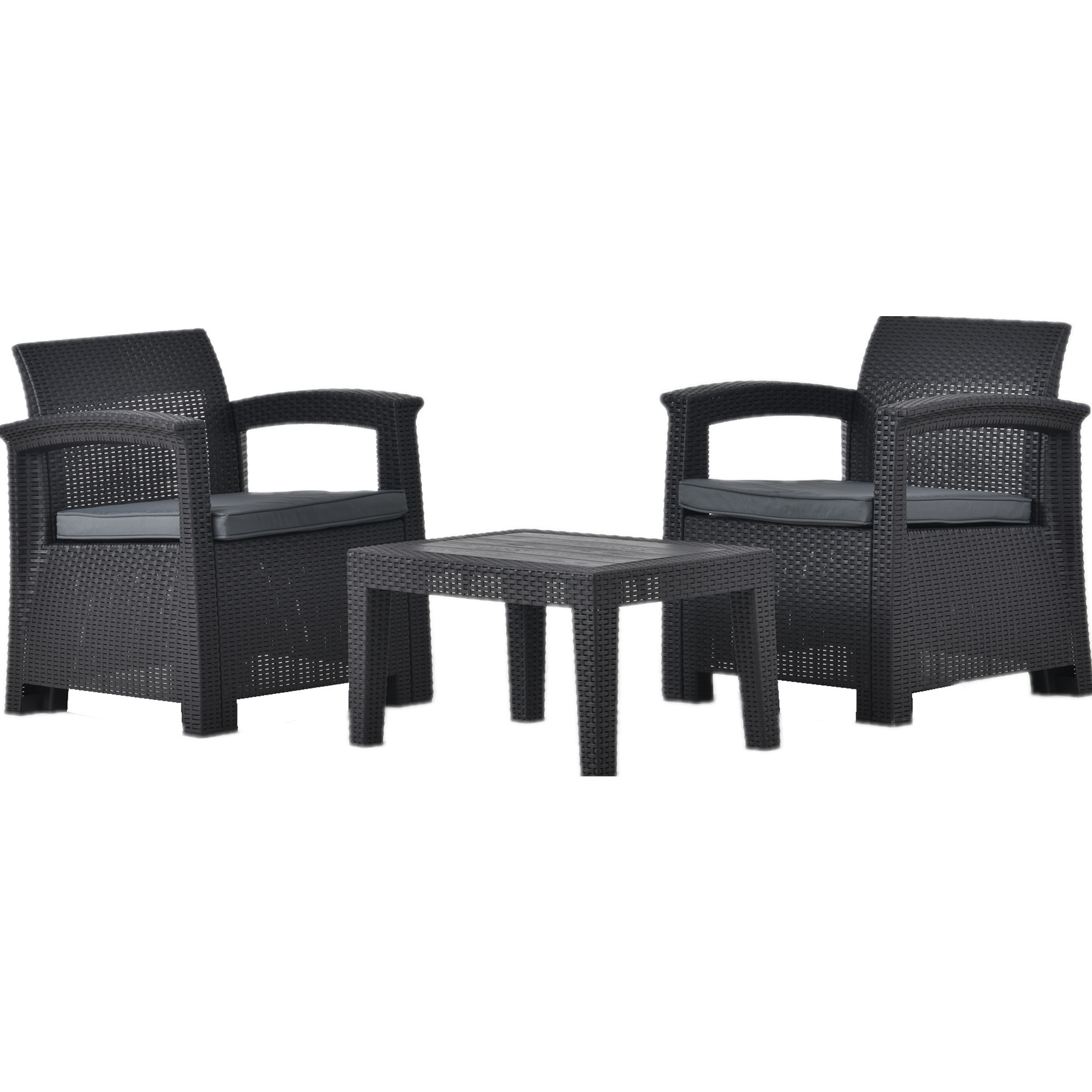 【大好評！最安値挑戦!】ラタン調 ガーデンファニチャー 3点 ガーデンテーブル ガーデンチェアー ラタン調 テーブル 家具 樹脂 ホテル カフェ ベランダ テラス 屋外家具 高級 ソファ ガーデンソフ