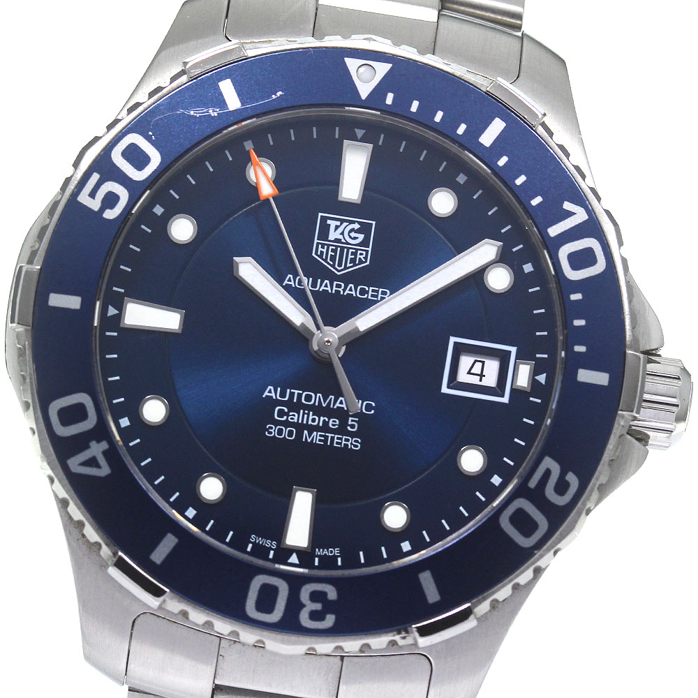 タグホイヤー TAG HEUER WAN2111 アクアレーサー キャリバー5 デイト 自動巻き メンズ _824464【中古】