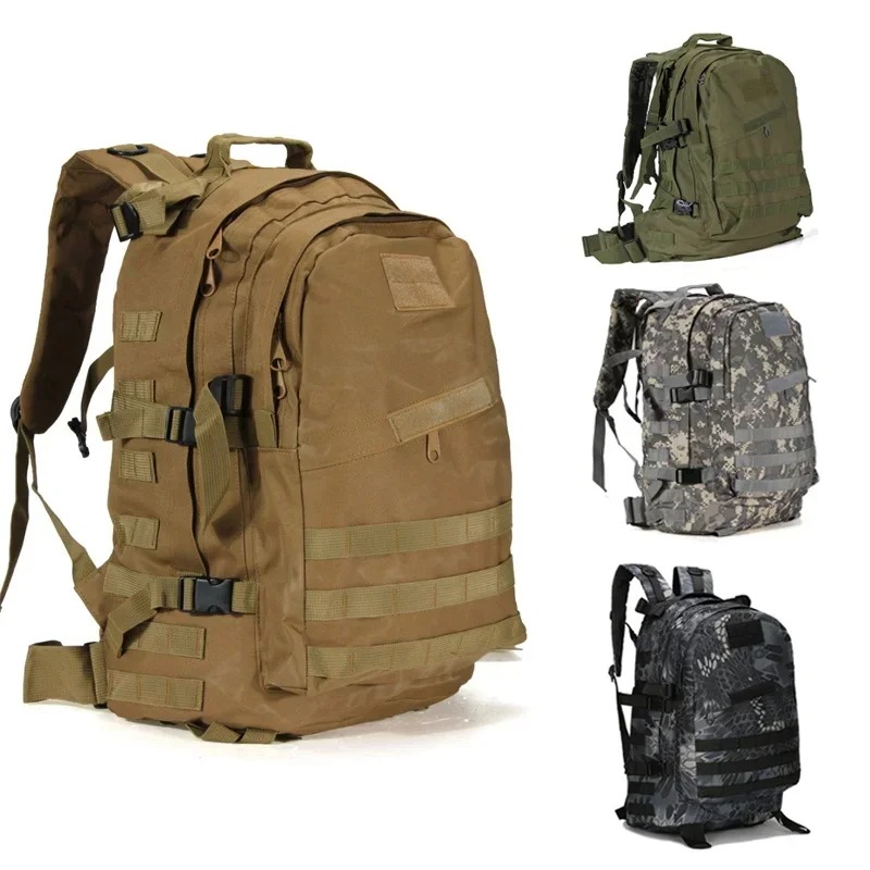 55L 3D屋外スポーツミリタリーバックパック戦術的なバックパック登山キャンプハイキングトレッキングリュックサック旅行ミリタリーバッグ