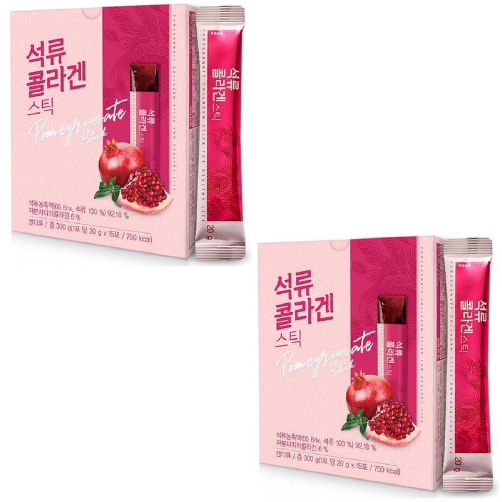 韓国-K MEAL-チョングンダン社健康 ザクロ コラーゲン ゼリースティックx2