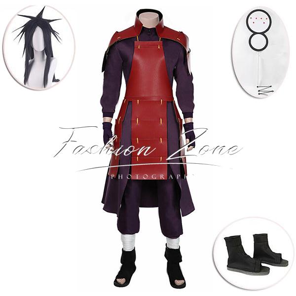 【品質良い 大好評中】迅速な出荷NARUTO -ナルト- うちは マダラ コスプレ 衣装 ウィッグ 靴 道具 コスチューム cosplay 演出服 アニメ ゲーム ハロウィン仮装 変装