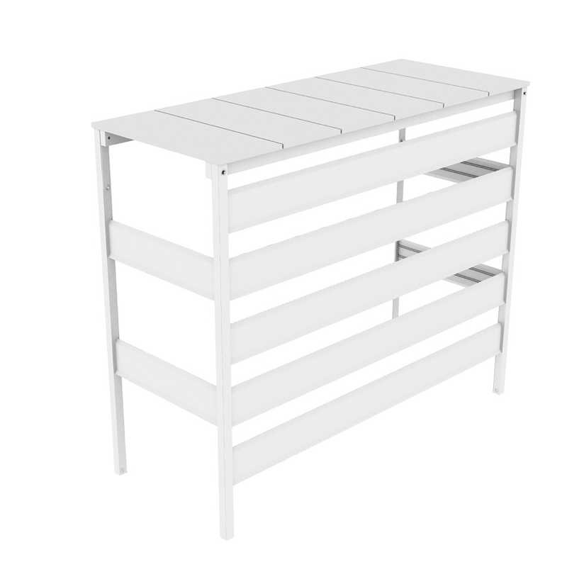 旭興進　人工木アルミ室外機カバー7型(風通し良) 小サイズ　AKS40008