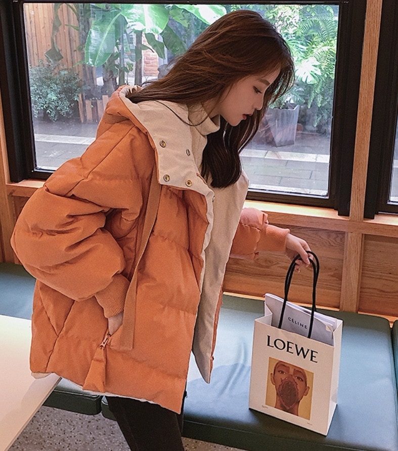 アウター デート モテアイテム ダウン 長袖 フード付き リバーシブル 可愛い きれいめ 上品 おしゃれ かっこいい 可愛い ラブリー キュート ガーリー クール モード系 セクシー