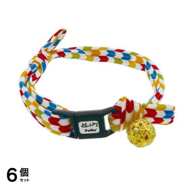 ペティオ 首輪 猫小町 和鈴カラー 矢がすり 1本入 6個セット