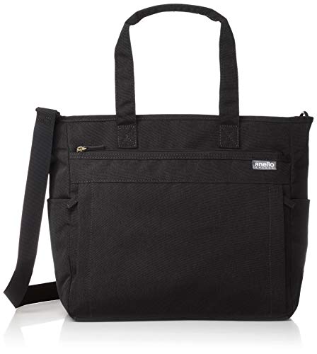 [アネロ グランデ] ショルダーバッグ GU-H2316 SPS 軽量撥水杢ポリ 2WAYトート ブラック