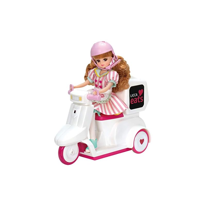 タカラトミー(TAKARA TOMY) リカちゃん イーツ おとどけスクーター 10 x 27 x 21 cm 3歳以上