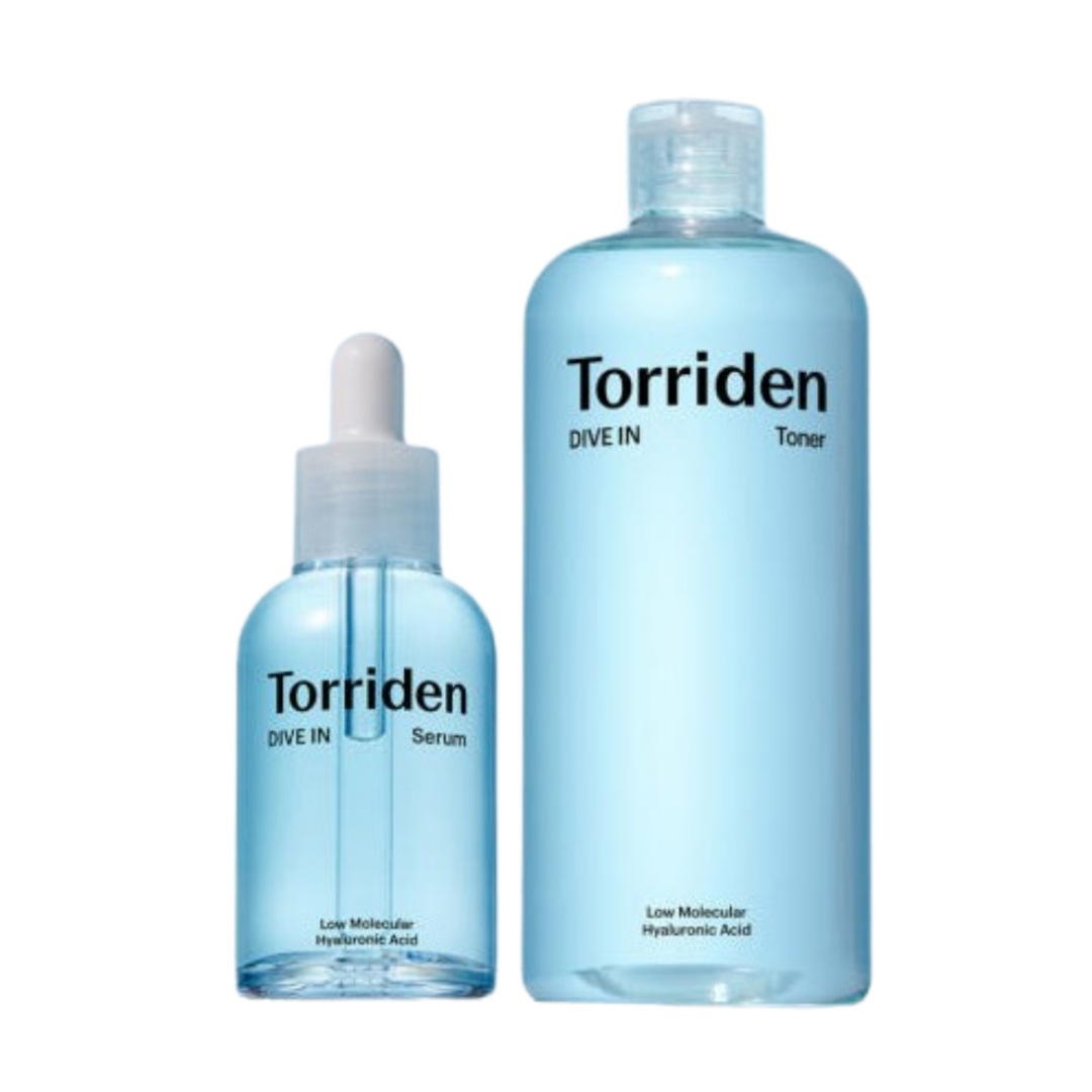 【2点セット】 ダイブイン 低分子 ヒアルロン酸 セラム 50ml + トナー 300ml