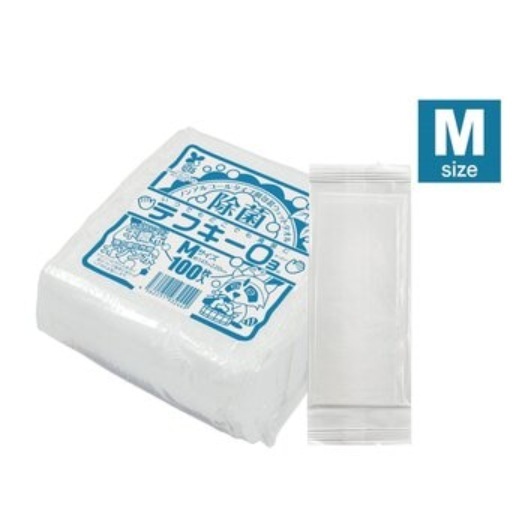 [倉庫管理]　平型おしぼり テフキー Mサイズ 100枚入り x 40袋　バイオマスマーク認定