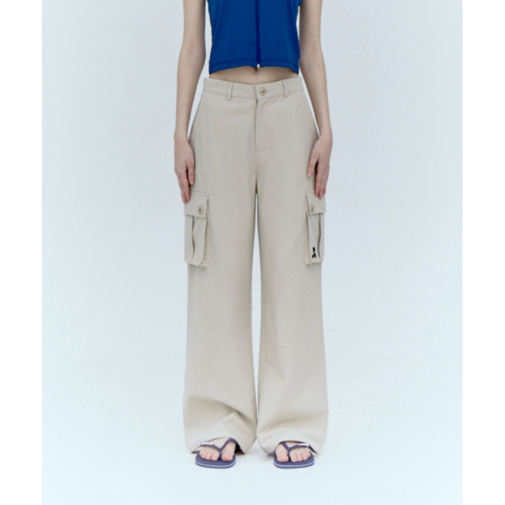 レスト&レクリエーションコットンカーゴパンツ_ベージュ