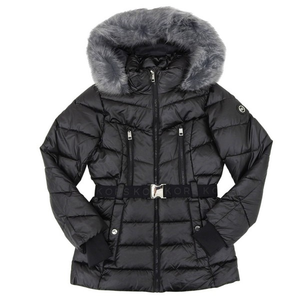 マイケルコース 衣類 レディース パファージャケット アウトレット S ブラック AA423967-BLACKS MICHAEL KORS