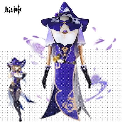 ハロウィン コスチューム Minci 変装 Lisa リサミンツ 西風騎士団 薔薇の魔女リサコスプレ衣装 Genshin げんしん 原神 スーツ ハロウィン 2025年新作入荷コスプレ