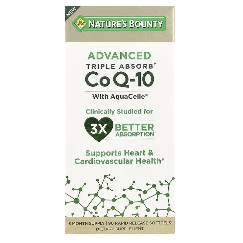 Advanced Triple Absorb CoQ-10 90 Rapid Release Softgels（1粒あたり100mg）