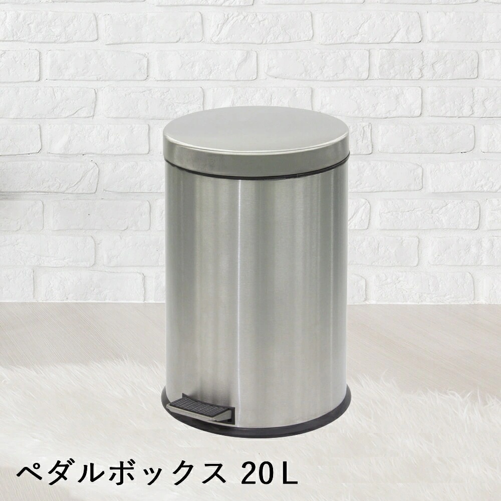 【 法人限定 】 ステンレス製 ペダルボックス 20L DS-238-520-0 TERAMOTO テラモト