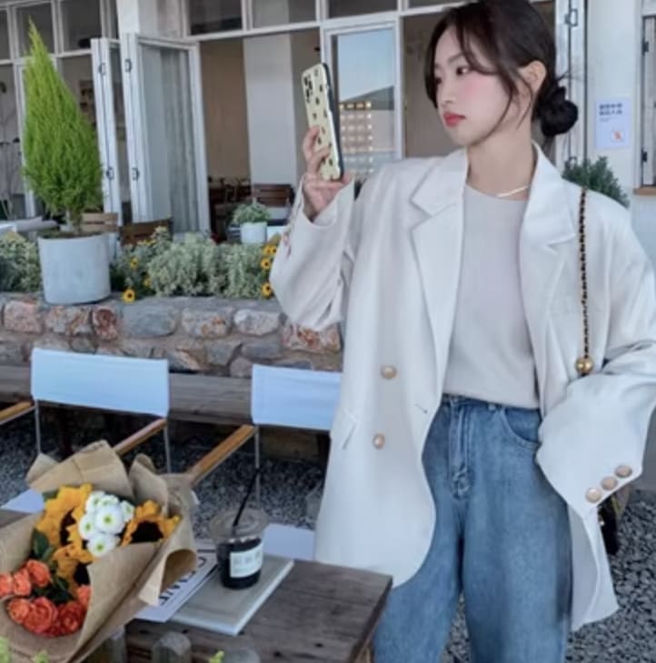 アウター デート ジャケット 上着 袖あり 長袖 かわいい 大人可愛い きれいめ シンプル カジュアル 大人 上品 おしゃれ お洒落 かっこいい レトロ 大人女子 こなれ感 キュート ガーリー ルーズ