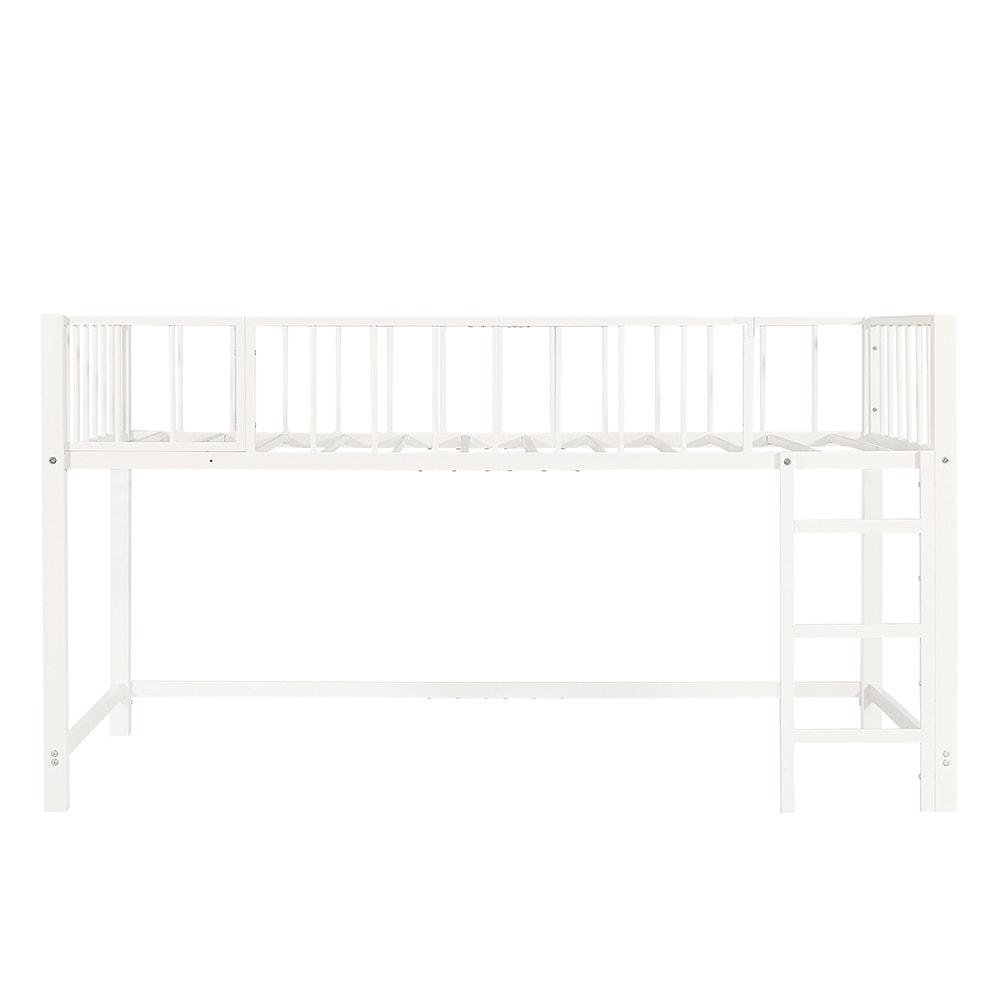 ロフトベッド パイプベッド シングル 高さ110cm ロフトベッド ロータイプ 左右入れ替え 子供ベッド シングルベッド 下収納 ロフト ベッド 省スペース スチール