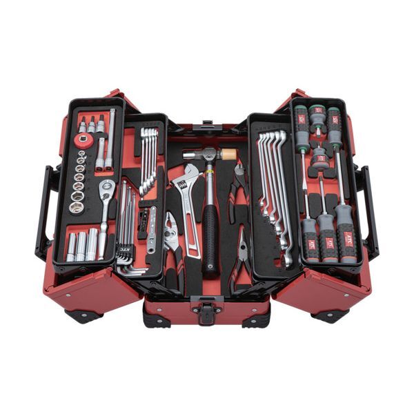 SK3562WZR 工具セット (両開きメタルケースタイプ) 56点 メーカー直送