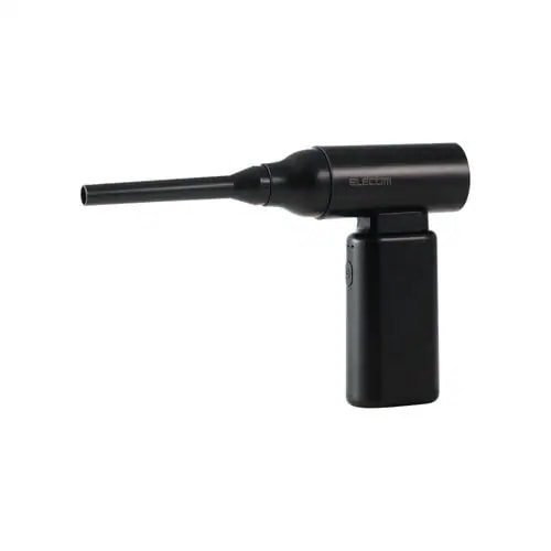 エレコム AD-ALB02BK エアダスター 電動 USB 充電式 3段階風量調整 ノズル付属 小型 軽量 ブラック
