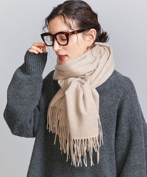 [最安値挑戦]ストール カシミヤ メランジ ストール レディース