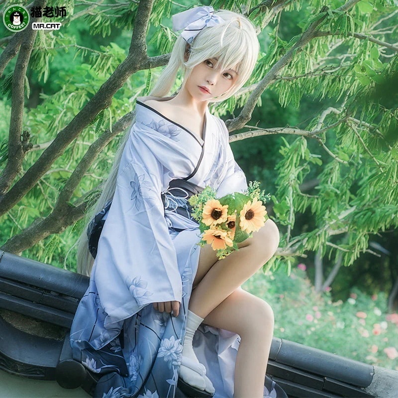 猫先生 春日野瓊梅 Cos 浴衣 縁の空 コスプレ レディース 和服 かわいい 女の子 ロリ