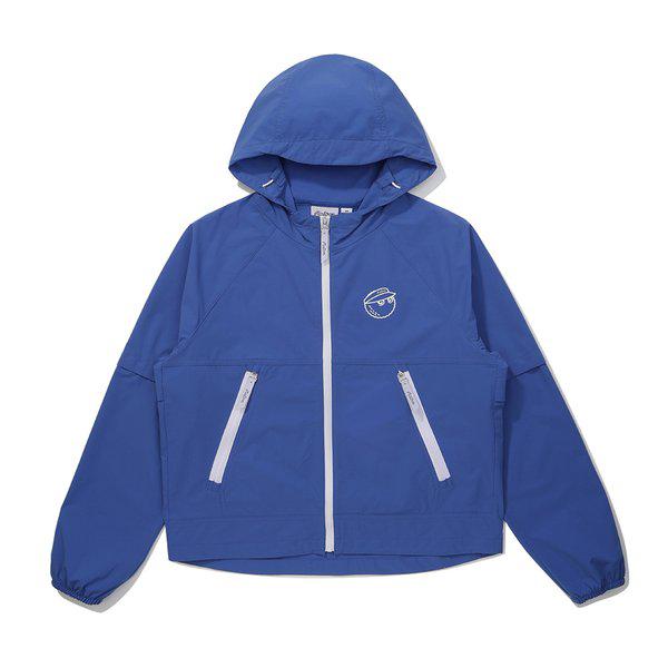 [マルボン公式] 袖ディタッチャブル軽量フードジャケット BLUE (WOMAN)