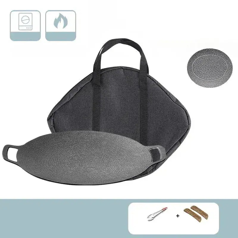 5点セット メガ割 鉄板 マルチ グリドル パン 対応 ガスコンロ 直火 炭火 キャンプ飯 収納ケース キャンプ用品 30cm 33cm 36cm