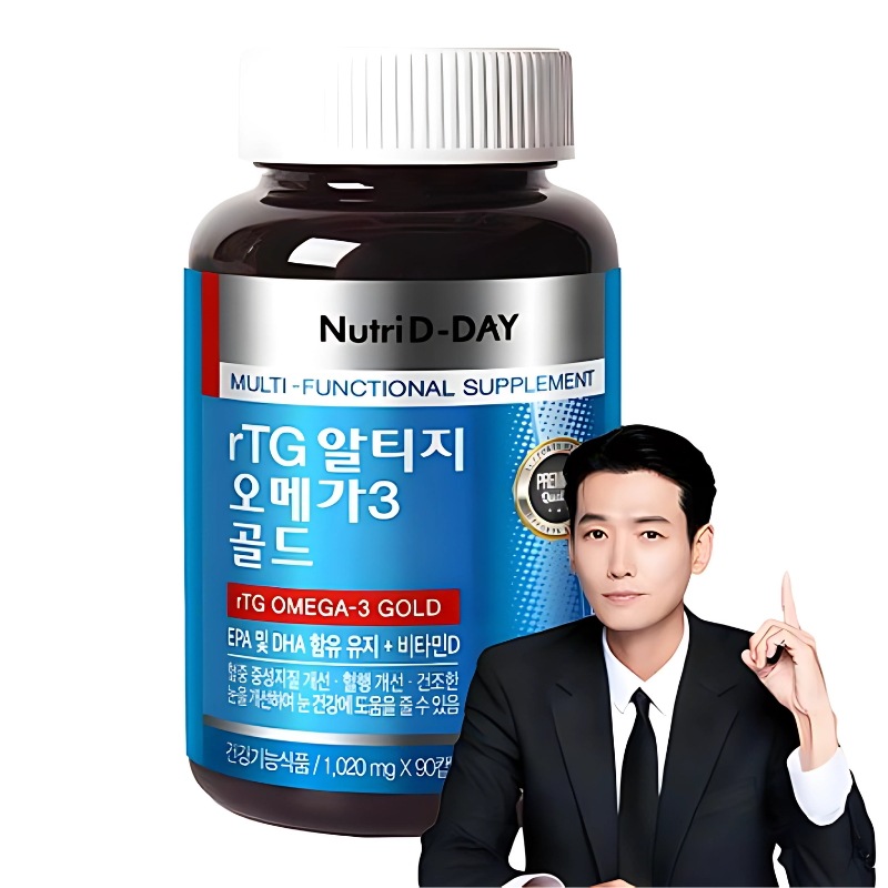 NutriDday rTG UltraG Omega-3 Gold, 90 Tablets 1 ea