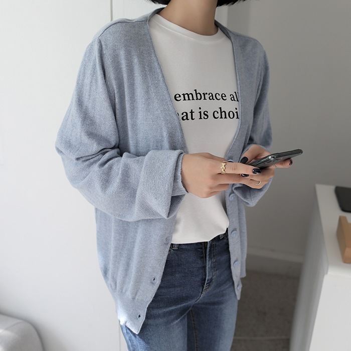 [韓国ファッション] 소프트 포근 여리핏 캐시미어 가디건