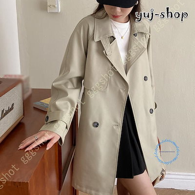 レディース トレンチコート 春秋コート aライン 着痩せ ミドル丈 春秋アウター エレガント 可愛い 大きいサイズ フォーマル ファッション 卒業式 防風 高見え スプリングコート トレンチコート レディース 春コート 秋 ロング