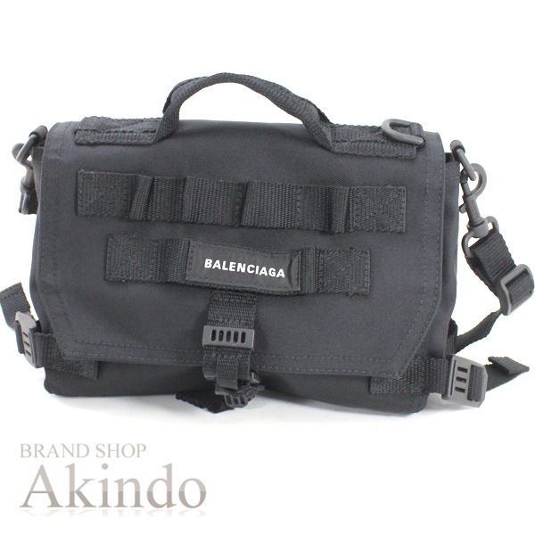 バレンシアガ アーミー メッセンジャーバッグ スモール 黒 ブラック メンズ 656106 ショルダーバッグ 斜め掛け BALENCIAGA ブランド 軽量 便利 ギフト プレゼント