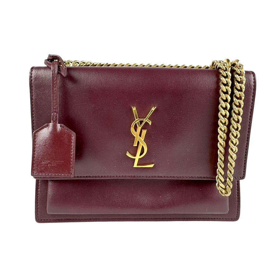 サンローラン SAINT LAURENT ショルダーバッグ レザー ボルドー ゴールド レディース 442906 z4327 148,000円