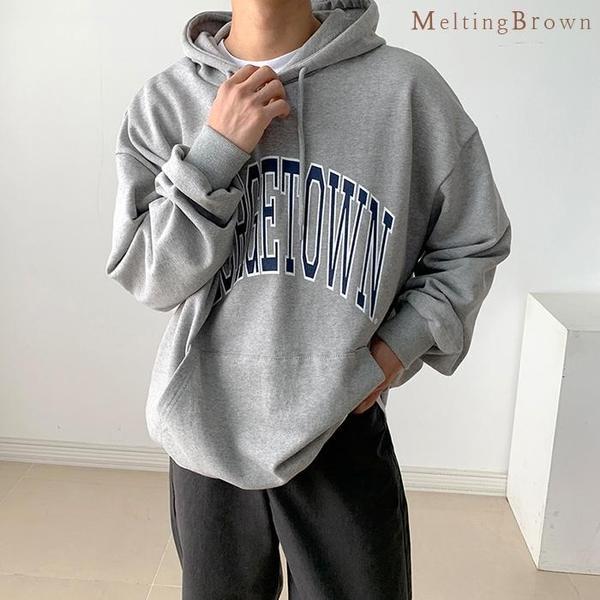 春Tシャツ長袖Tシャツメンズオーバーフィットパーカーga2