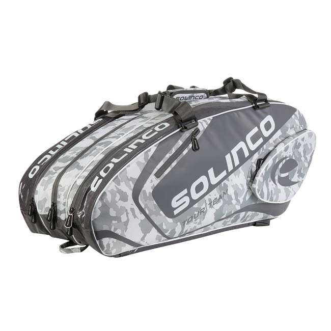 １５本収納 ソリンコ(SOLINCO) TOUR TEAM CAMO 15R ツアーチーム カモ 15R ラケットバッグ テニスバッグ 1920563-ホワイトカモ(24y6m)