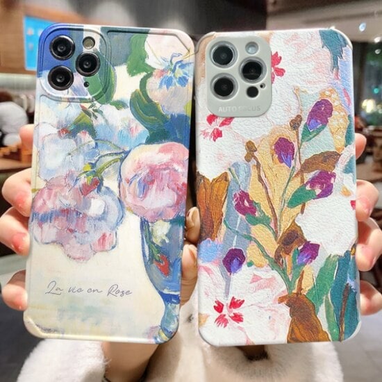 【取寄：納期2週間】iphone ケース レディース ホワイト 白 花 フラワープリント 大人可愛い 上品 シンプル 保護ケース iPhone13 iPhone12 iPhone 11 iPhone