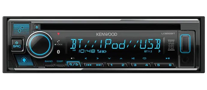 ケンウッド CD/USB/iPod/Bluetoothレシーバー1DIN U382BT