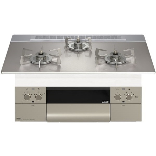 ビルトインガスコンロ プロパンガス用 3口 両側強火力 75cmタイプ N3WU4PWASKSTESC-LP Orche FLAT